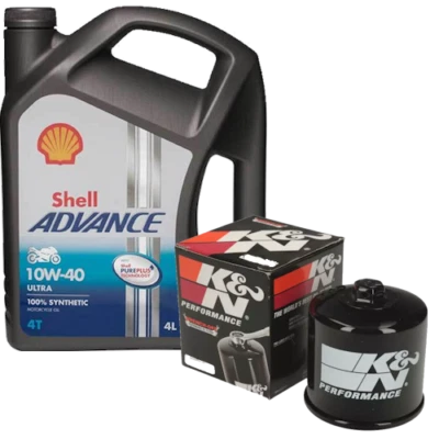 Kit de servicio de aceite y filtro totalmente sintético SUZUKI SV650 2001-2002 Foto 1 de 4