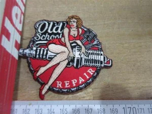 Toppa Pin-Up Old School Riparazione Hot Rod Ratty Asta Biker Rockabilly US Car - Foto 1 di 3