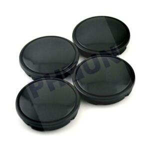 Black ABS Car Wheel Center Hub Caps Decorative cover Set of 4   58mm/ 53mm 