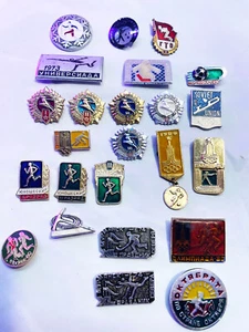 Auténtico Colección Olímpica y Deportiva Rusa de 20 Pines Botón de Insignia - Imagen 1 de 4