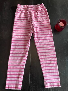 Hanna Andersson Leggings, size 100cm/US 4 in pink stripes - Picture 1 of 5