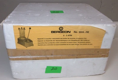 RELOJ PROBADOR BERGEON 5555/98 IMPERMEABLE RELOJERO JOYERO BANCO HERRAMIENTA Foto 1 de 4