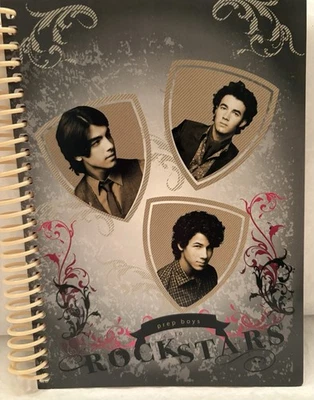 Cuaderno espiral Disney Channel Jonas Brothers Rock Stars 2009, diario, NUEVO Foto 1 de 4