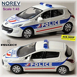 Peugeot 308 Police Nationale France Polizei Frankreich 1:43 Norev - Bild 1 von 7