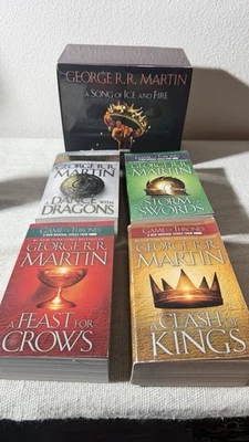 George R.R. Martin-A Song of Ice and Fire, 5 Book Box Set. Preowned. - Image 1 of 4