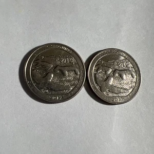 2017 D Effigy Mounds National Park Quarter Circulated IOWA set of 2 - Picture 1 of 7