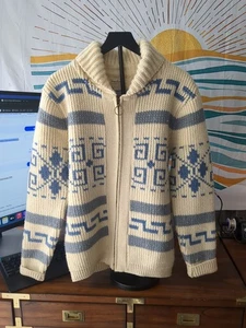 Pendleton High Grade GREAT CONDITION Men’s Blue Westerly Sweater The Dude BLUE - Picture 1 of 24