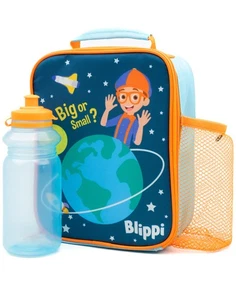 Blippi Brotzeittasche und Flasche Set mit bunten Figuren Unisex Kinder - Bild 1 von 7