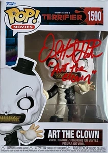 DAVID HOWARD THORNTON AUTOGRAFO FIRMATO TERRIFIER FUNKO POP #1590 ART THE CLOWN - Foto 1 di 1