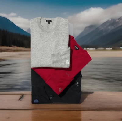 Uniqlo x KAWS WINTER Collection 100% Cashmere Sweater NEW from JAPAN - Image 1 of 2