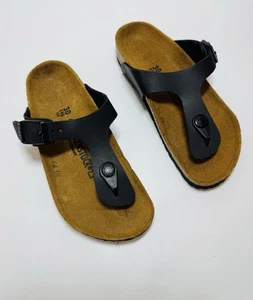 Sandalias Birkenstock Gizeh Birko-Flor Negras Niños Talla US C 12 EU 30 Niñas ESTRECHAS - Imagen 1 de 11