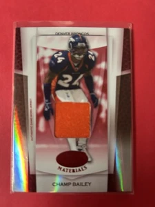 2007 Leaf Certified Materials Champ Bailey 053/100 Mirror Red Material Jersey - Bild 1 von 2