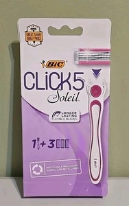Maquinilla de afeitar BIC Soleil Click de 5 hojas con 1 mango y 3 recambios - Imagen 1 de 2