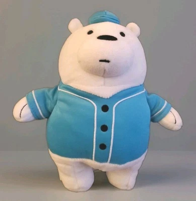 Miniso Plush We Bare Bears Ice Polar Bear Blue Vendor Outfit 10" Cartoon Network - Image 1 of 4