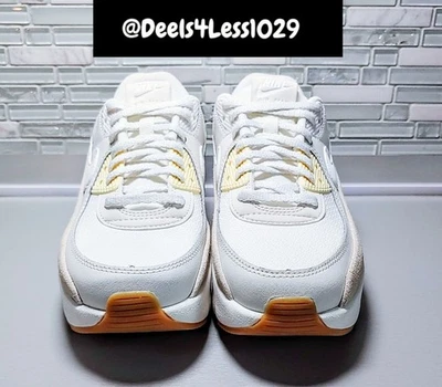 Nike Air Max 90 LV8 Platform Womens Size 8 Sail Light Orewood Brown FD4328-100 - Image 1 of 4