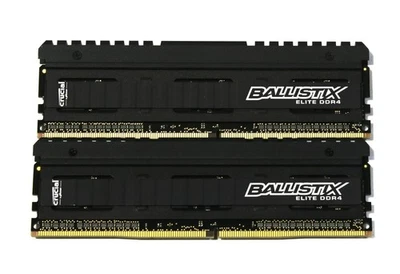Micron Ballistix 8GB (2x4GB) DDR4 2666MHz Desktop Memory RAM BLE4G4D26AFEA.8 - Image 1 of 2
