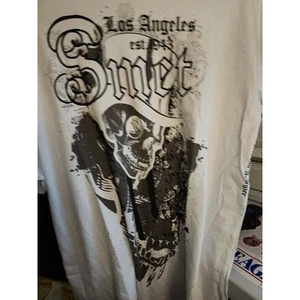 NWT SMET Los Angeles by Christian Audigier T-shirt - White- size XXL NWT CR2 - Picture 1 of 6