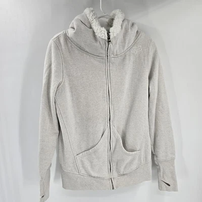 Sudadera con capucha vintage Fox Racing Sasquatch cremallera forrada en piel monograma logotipo Y2K para mujer talla XL Foto 1 de 4