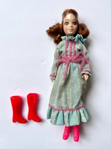Vintage 70er Jahre World of Love FLOWER Puppe im Hippie Oma Kleid mit extra Stiefeln - Bild 1 von 11