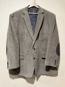 Ralph Lauren Camel Brown Corduroy Elbow Patches Paisley Blazer Sportcoat sz 50R - Picture 1 of 12