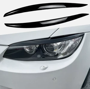 FARO CEJA NEGRO BRILLANTE cubierta embellecedor para BMW Serie 3 E92 E93 M3 2006-2012 - Imagen 1 de 8