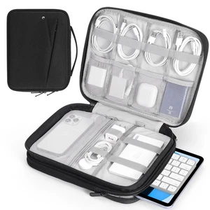 Double Layer Tablet Sleeve for 11-Inch iPad Pro and Air 2024, Black - Picture 1 of 7