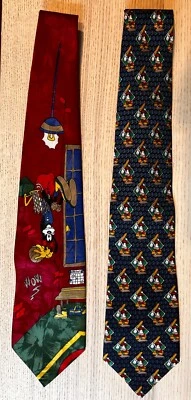 Lote de 2 corbatas Mickey Unlimited para el cuello Mickey Goofy baloncesto y béisbol Foto 1 de 4