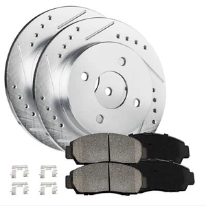 Front Brake Kit Rotors + Ceramic Pads for Nissan Versa 12-18 - Picture 1 of 9
