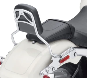 Dossier passager SissyBar vertical standard chromé pour Harley Fat Boy 2018-2020 - Photo 1/10