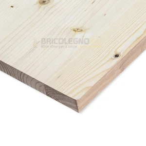Pannello tavola in legno lamellare monostrato di abete mm 24x2490x290 mensola - Foto 1 di 6