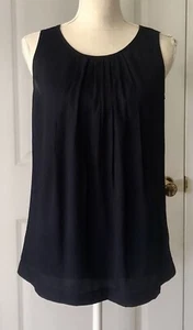 Ann Taylor Loft ärmellos Pullover dunkelblau Oberteil Gr. XS - Bild 1 von 7