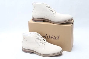 Arkbird Herren Chukka Stiefel Größe 13 Wildleder Leder Leger Weiß Spitze Knöchel Elegant SH - Bild 1 von 9