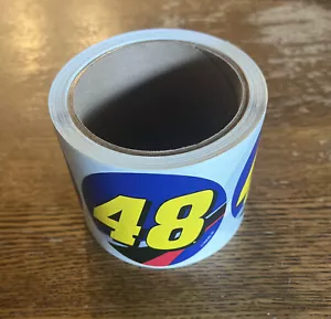 NASCAR Sticker Roll New Old Stock # 48 2009 Jimmie Johnson 48 Racing - Picture 1 of 3