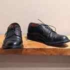 Allen Edmonds Leeds Plain Toe Black Pebbled Grain Leather Derby Shoe Men's 9D
