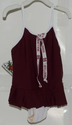 Traje de baño colegial de surf deportivo Mississippi State niñas talla 6 con licencia Foto 1 de 4