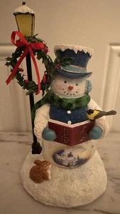 Bradford Exchange, Thomas Kinkade A Merry Christmas Wish, Snow Wonderful Snowman - Picture 1 of 6