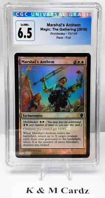 MTG - Worldwake - Marshal's Anthem - Foil - Graded - CGC 6.5 - Image 1 of 4