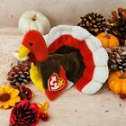 Vintage 1996 TY "Gobbles" Thanksgiving Turkey Beanie Baby P.V.C. Pellets