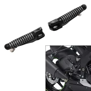 Foot Pegs Footrest Fit For Kawasaki Ninja ZX6R 2003-2023 ZX9R 98-03 ZX10R 04-10 - Picture 1 of 10
