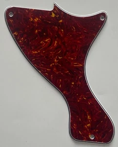 For Fit Gibson LP Jr. Les Paul Junior Style Guitar Pickguard 4 Ply Red Tortoise - Picture 1 of 7