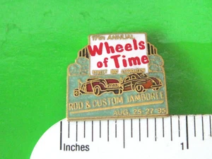 17th Wheels of Time Streetrod Jamboree - hat pin , tie tac , lapel pin GIFT BOXD - Picture 1 of 4