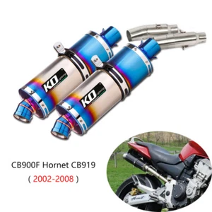 For Honda CB900 Hornet CB919 2002-2008 Mid Exhaust Pipe 51mm Muffler Pipe 440mm - Picture 1 of 8