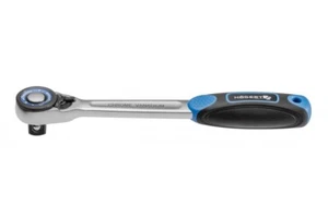 Trinquete 72T 1/4′′ mango recto CrMo y CrV acero ángulo de trabajo 5° Hogert - Imagen 1 de 4