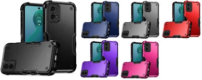 Funda híbrida exquisita y resistente para teléfono Motorola Moto G 5G 2024 XT2417D Foto 1 de 4