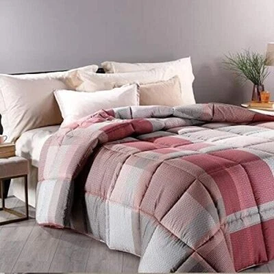 Trapunta invernale una piazza e mezza microfibra piumone Caleffi Devon corallo - Immagine 1 di 4