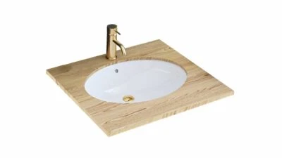 Lavabo lavandino bagno in ceramica da incasso sottopiano Rea Nel white