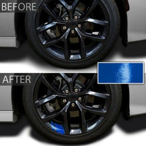 6x Blue Reflective Car Wheel Rim Vinyl Decal Sticker Car Accessories For 16"-21" - Picture 1 of 3