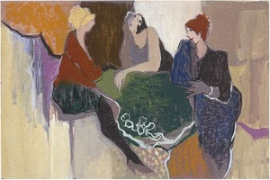 Itzchak TarkayThe Chic Ladies Chat From the Memories Suite H S/# Serigrafía - Imagen 1 de 1