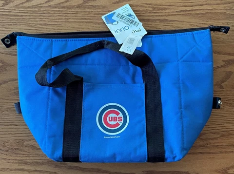 MLB Chicago Cubs Soft Sided Insulated Beverage Food 12 Pack Zippered Cooler Cover