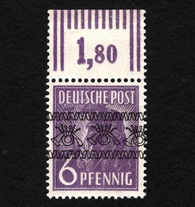 OPC 1948 Alemania 6pf Bizone Banda Invertida Embalaje original Sc#601 MNG 4454 - Imagen 1 de 2